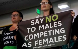 Protesting female athletes 'step out' after court strikes down law that protects them